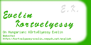 evelin kortvelyessy business card